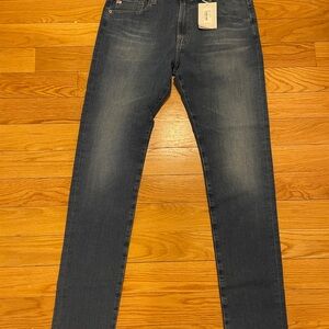 AG Adriano Goldschmied Slim Stretch Jeans in Washed Blue